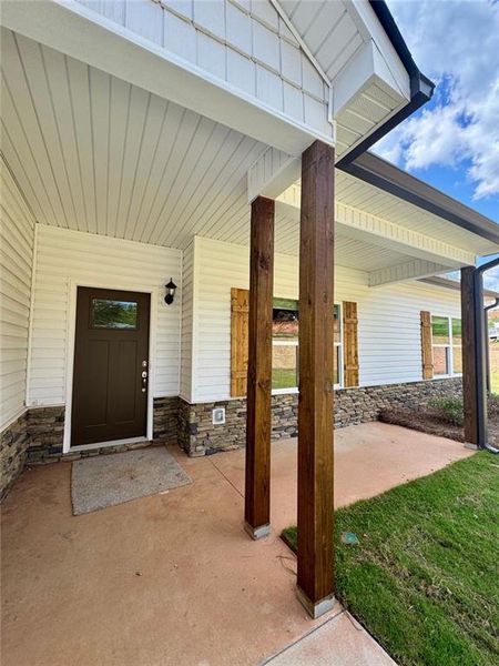 Exterior details and patio area of a home in , Eastanollee (Image 3). Exterior details and patio area of a home in , Eastanollee (Image 3).