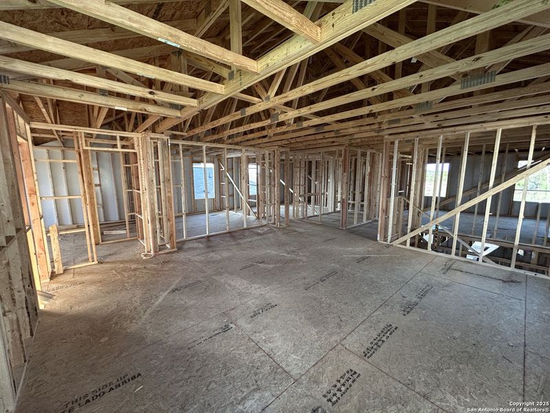 In-progress construction of a new home in Enclave at Hennersby Hollow 50's, San Antonio, TX (Image 17).