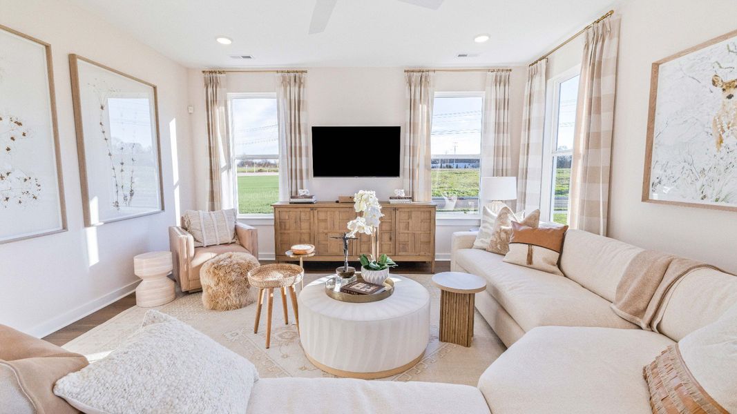 Representative furnished interior of a home built from the Bedford by DRB Homes in Cottages of Bearwood, Mount Pleasant (Image 13).