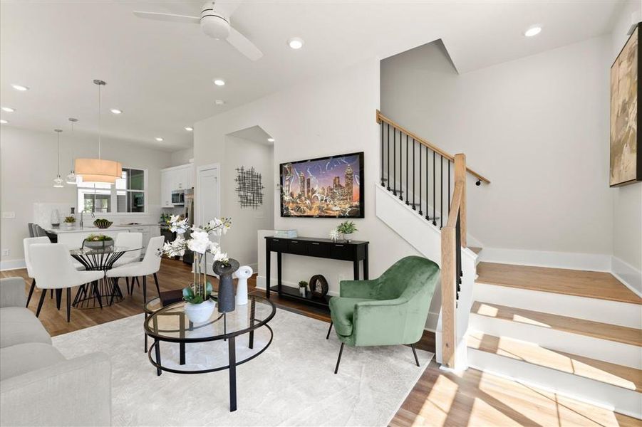 Furnished interior view inside a new home in , Atlanta (Image 13). Furnished interior view inside a new home in , Atlanta (Image 13).