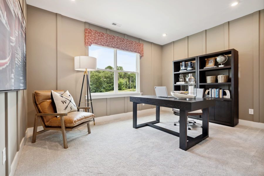 Representative furnished interior of a home built from the Allison by Tri Pointe Homes in Seven Oaks, Belmont (Image 28).