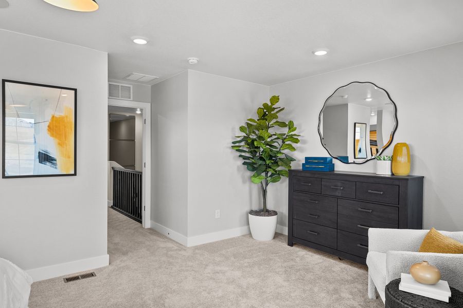 Furnished interior view inside a new home in Trailstone, Arvada (Image 18).