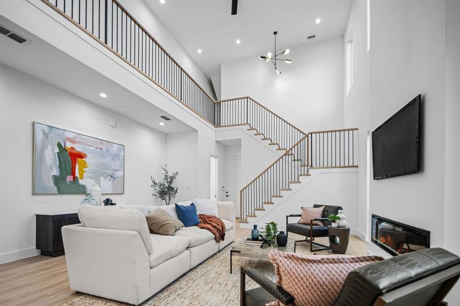 Furnished interior view inside a new home in , Dallas (Image 24).