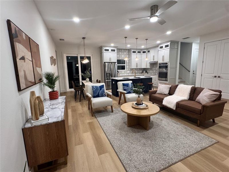 Furnished interior view inside a new home in , Hernando Beach (Image 6). Furnished interior view inside a new home in , Hernando Beach (Image 6).