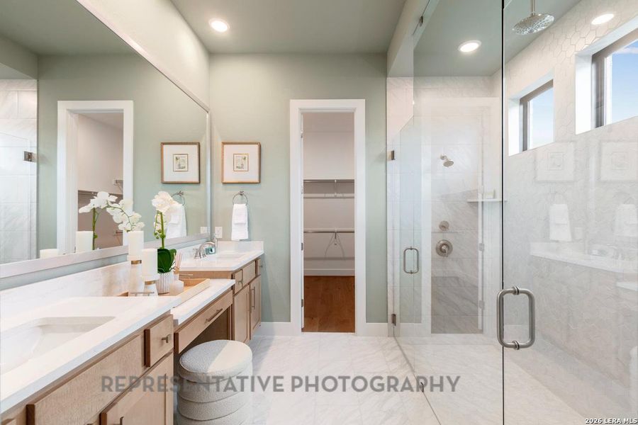 Furnished interior view inside a new home in Davis Ranch, San Antonio (Image 27).