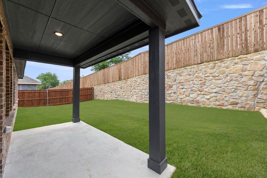 Representative exterior photo of a completed home built from the Lincoln by Impression Homes in ValleyBrooke, Mesquite, TX (Image 26).