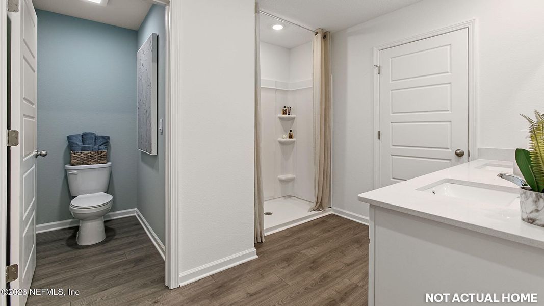 Furnished interior view inside a new home in Copes Landing, Jacksonville (Image 29).