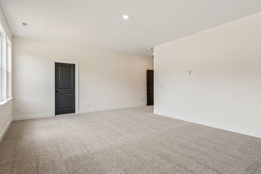 Representative unfurnished interior of a home built from the Lure by Caruso Homes in Blue Run, Raleigh (Image 25). Representative unfurnished interior of a home built from the Lure by Caruso Homes in Blue Run, Raleigh (Image 25).