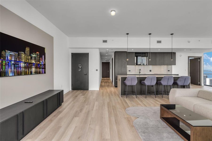 Furnished interior view inside a new home in , Miami (Image 5). Furnished interior view inside a new home in , Miami (Image 5).