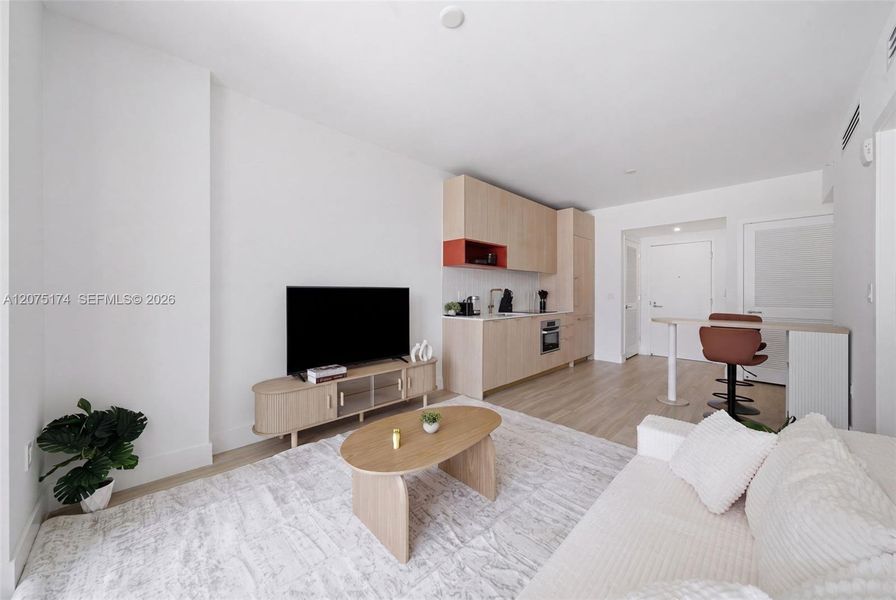 Furnished interior view inside a new home in , Miami (Image 6). Furnished interior view inside a new home in , Miami (Image 6).