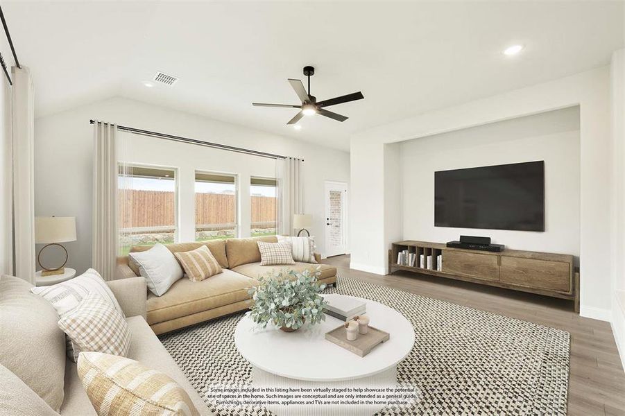 Furnished interior view inside a new home in Sunset Ridge, Alvarado (Image 5). Furnished interior view inside a new home in Sunset Ridge, Alvarado (Image 5).