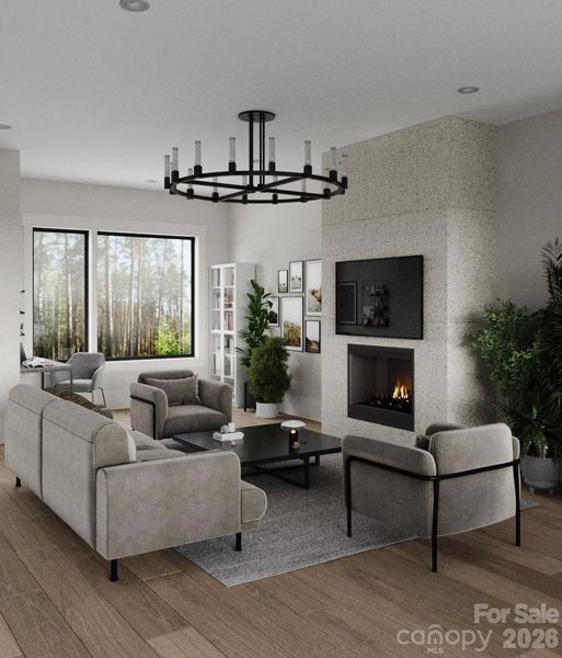 Furnished interior view inside a new home in , Arden (Image 11).