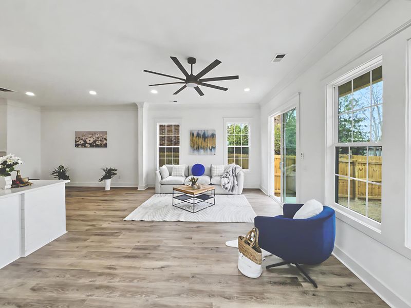 Furnished interior view inside a new home in , North Charleston (Image 13).