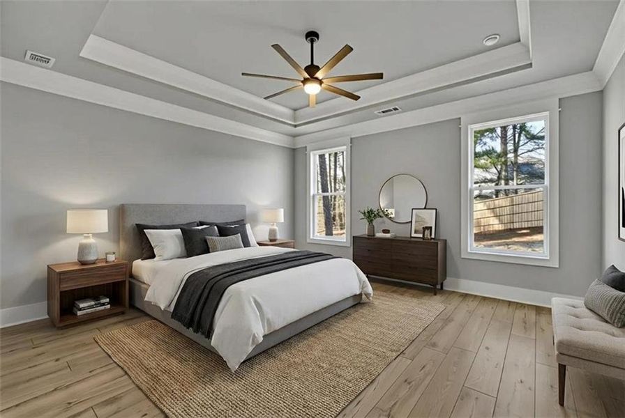 Furnished interior view inside a new home in , Canton (Image 13).