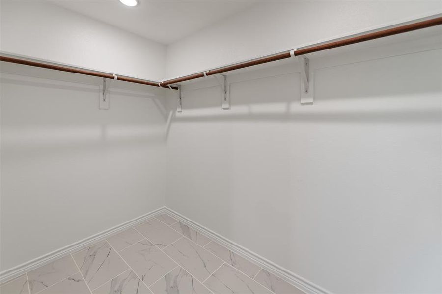 1 of 2 master walk-in closets