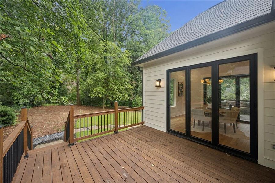 Exterior details and patio area of a home in , Atlanta (Image 3).