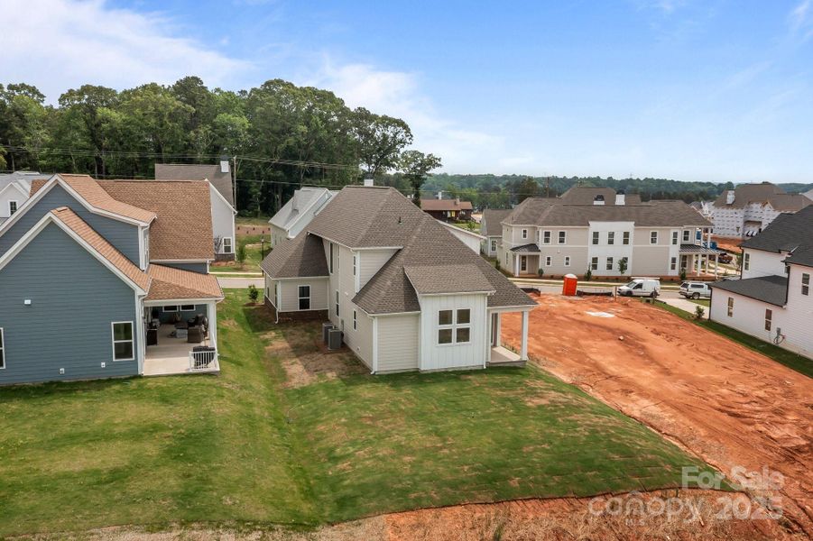 Front exterior of a new home in Lakeside Pointe, Sherrills Ford, NC, highlighting curb appeal (Image 29).