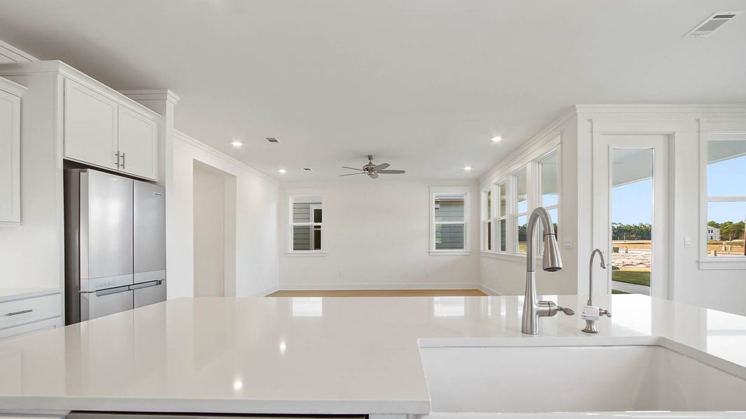 Representative unfurnished interior of a home built from the Trenton by D.R. Horton in Parkside, Santa Rosa Beach (Image 24).