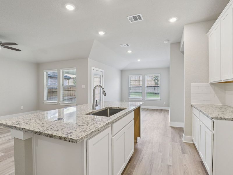 Furnished interior view inside a new home in Remington Ranch, San Antonio (Image 9).