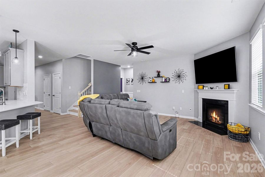 Furnished interior view inside a new home in Falls Cove at Lake Norman, Troutman (Image 12).