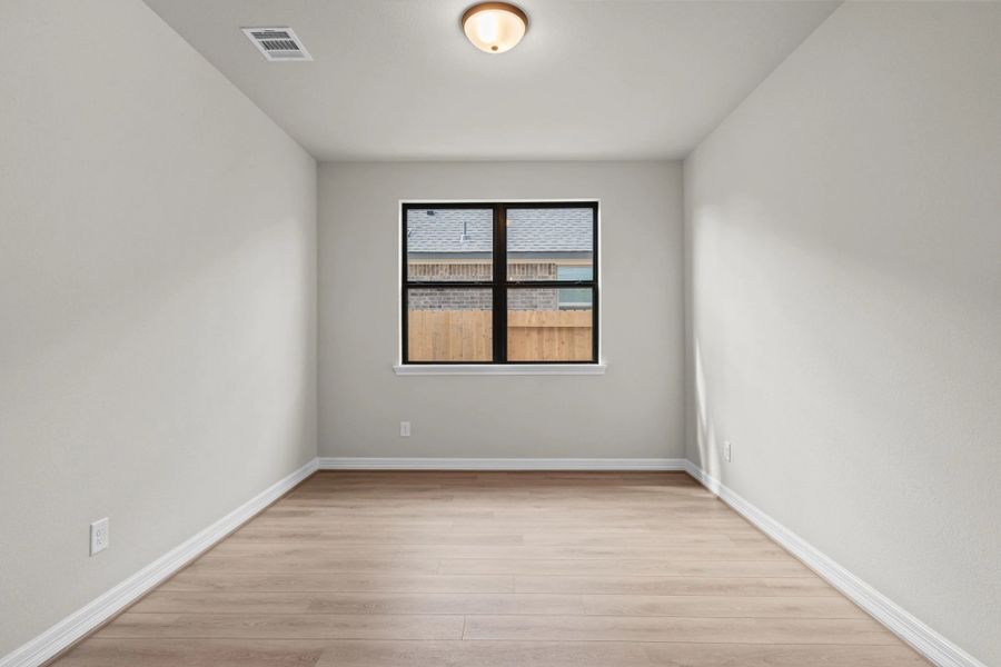 Study. Note: Sample product photo. Actual exterior and interior selections may vary by homesite. Photo may be virtually staged