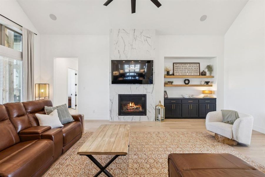 Furnished interior view inside a new home in The Resort on Eagle Mt. Lake, Fort Worth (Image 7). Furnished interior view inside a new home in The Resort on Eagle Mt. Lake, Fort Worth (Image 7).