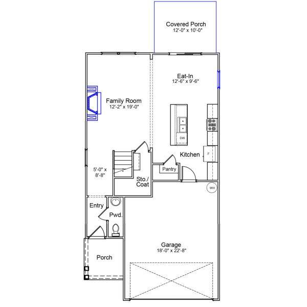 2D floor plan layout of this home in Ellington, Elgin, SC (Image 3).
