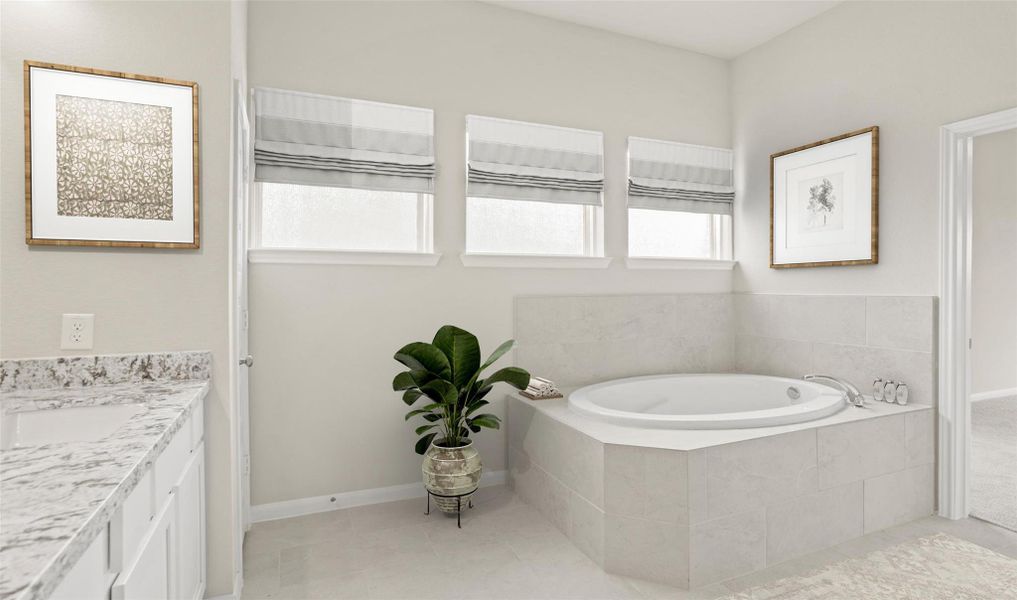 Serene owner's bath (*Photo not of actual home and used for illustration purposes only.)