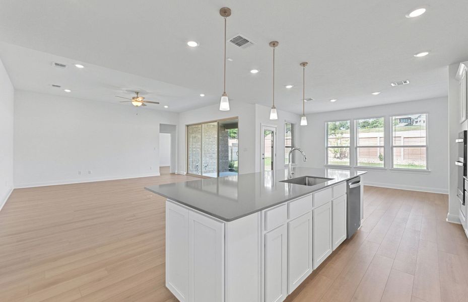 Furnished interior view inside a new home in Bluffview Reserve, Leander (Image 13).