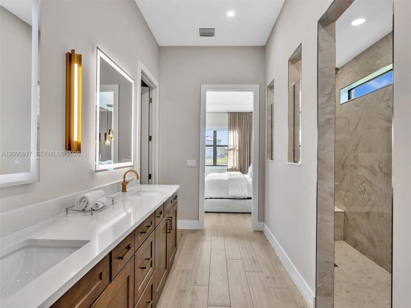 Furnished interior view inside a new home in , Davie (Image 11).