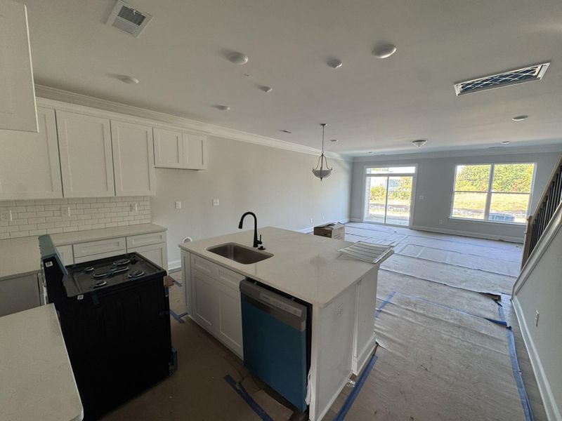 In-progress construction of a new home in Harrisburg Village Townhomes, Harrisburg, NC (Image 8).