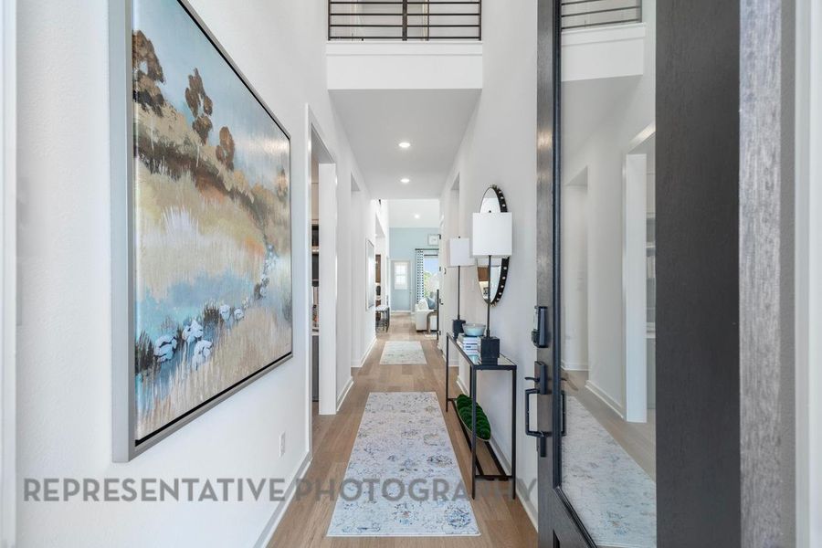 Furnished interior view inside a new home in Wolf Ranch, Georgetown (Image 7).