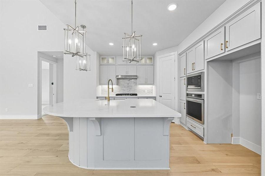 Furnished interior view inside a new home in Mosaic: 40ft. lots, Celina (Image 6). Furnished interior view inside a new home in Mosaic: 40ft. lots, Celina (Image 6).