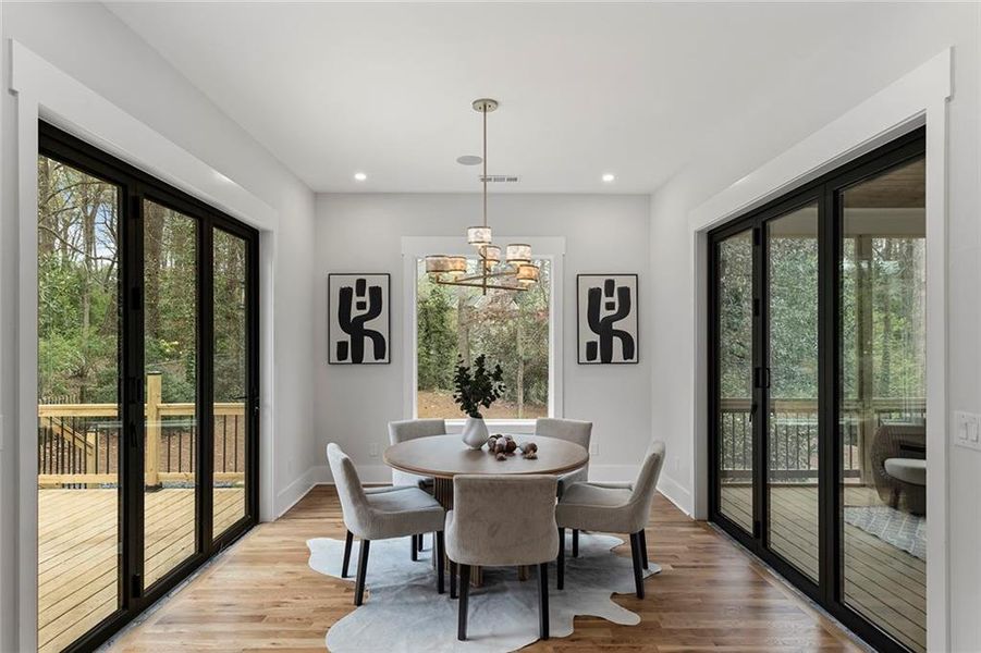Furnished interior view inside a new home in , Atlanta (Image 19).