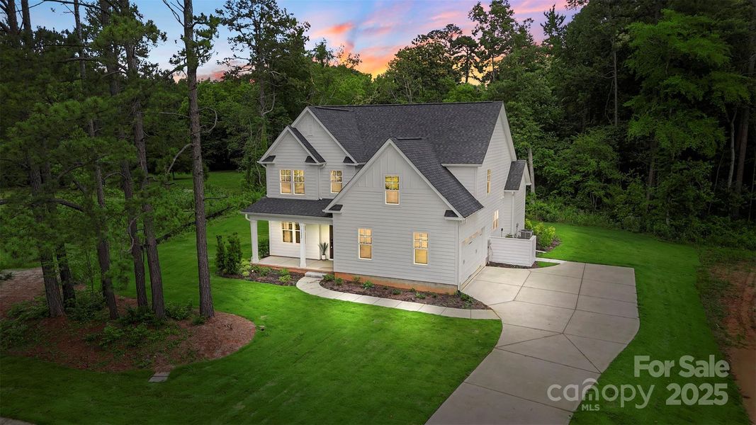 Front exterior of a new home in Crescent Golf, Salisbury, NC, highlighting curb appeal (Image 26).