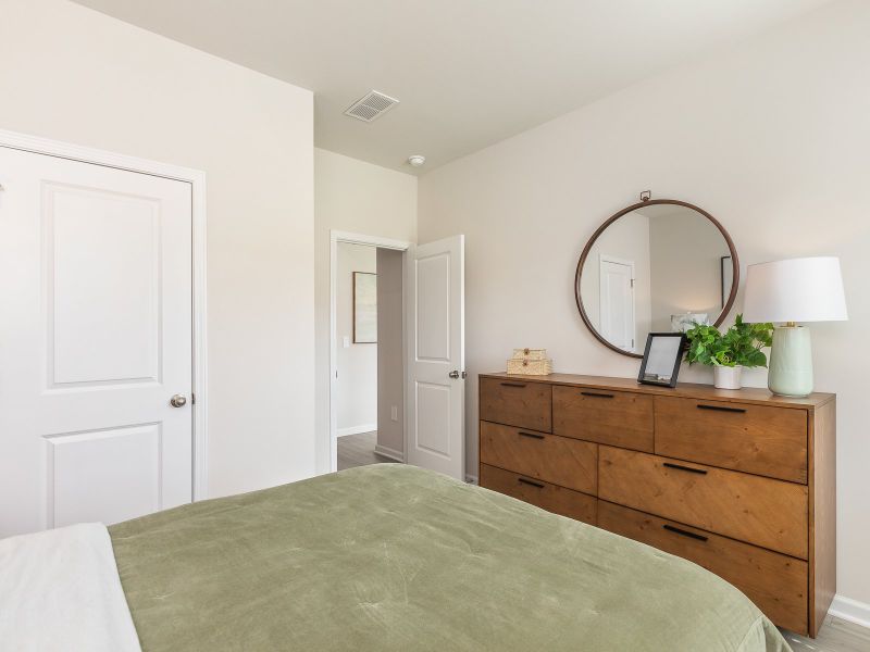 Secondary bedroom in the Chatham floorplan at a Meritage Homes community in Angier, NC.