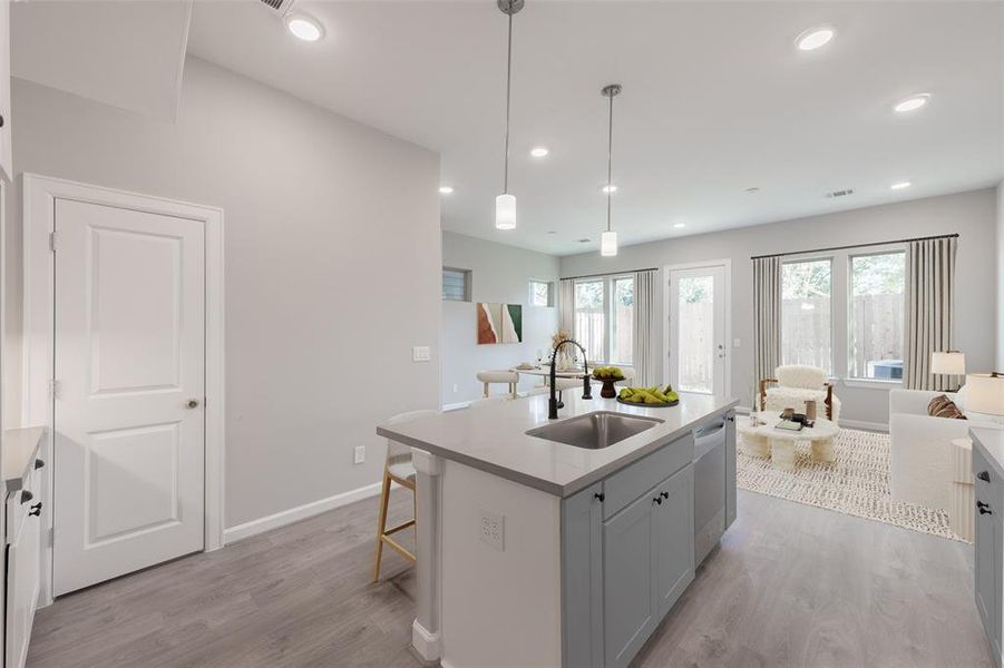 Kitchen also has a dedicated walk-in pantry. (virtually staged)