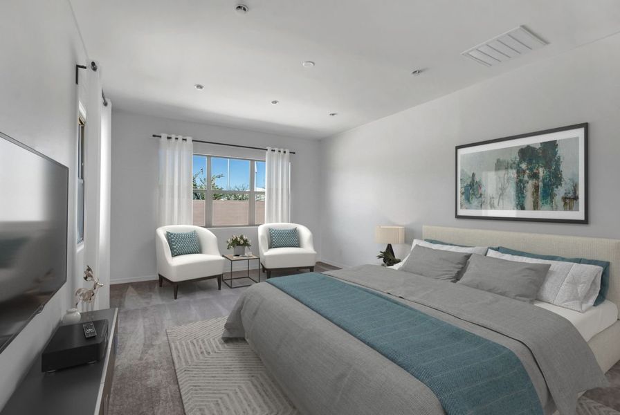 Furnished interior view inside a new home in Legends at Thunderbird, Glendale (Image 28). Furnished interior view inside a new home in Legends at Thunderbird, Glendale (Image 28).