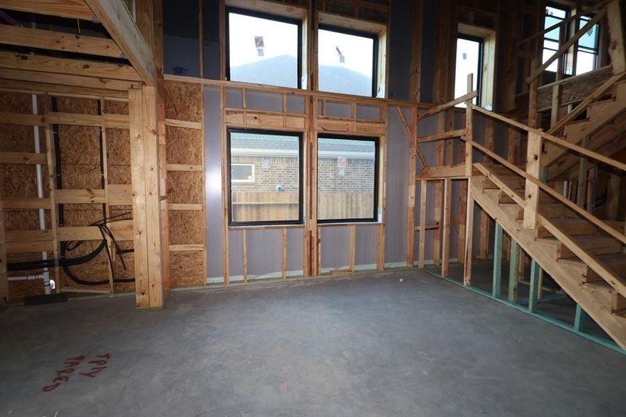 In-progress construction of a new home in The Meadows at Imperial Oaks, Conroe, TX (Image 13).