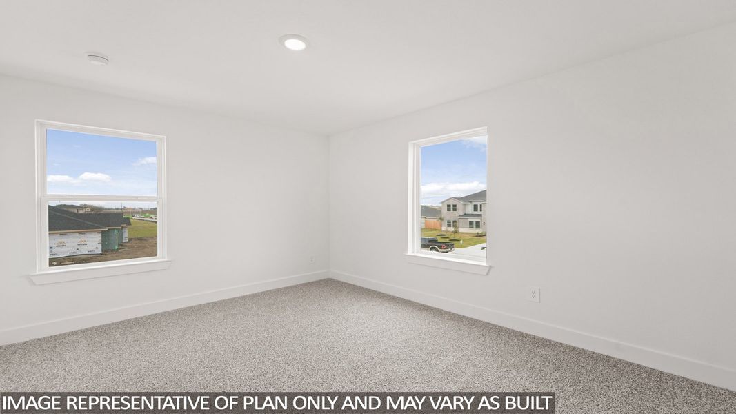 Representative unfurnished interior of a home built from the E60F by D.R. Horton in Riverside Estates, Mont Belvieu (Image 20).