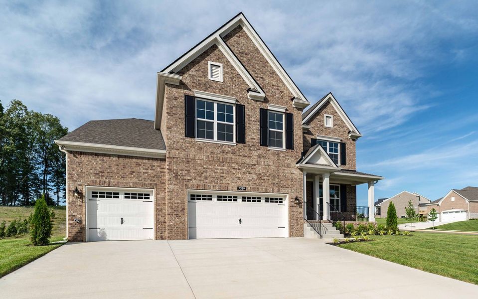 Front exterior of a new home in Aden Woods, Fairview, TN, highlighting curb appeal (Image 17).