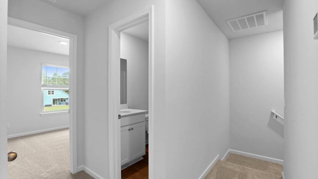 Representative furnished interior of a home built from the BRANDON by D.R. Horton in Rivers Reach, Yemassee (Image 11).