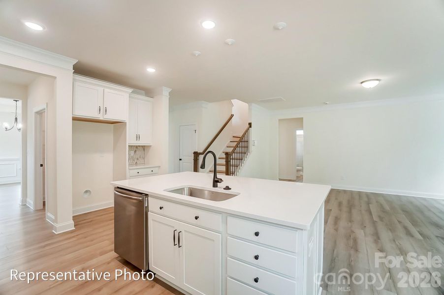 Furnished interior view inside a new home in Enclave at Riverdale, Huntersville (Image 6).