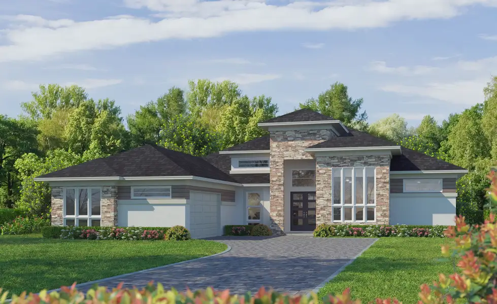Representative exterior photo of a completed home built from the Egret VIII by ICI Homes in Wellen Park, Venice, FL (Image 3). Representative exterior photo of a completed home built from the Egret VIII by ICI Homes in Wellen Park, Venice, FL (Image 3).