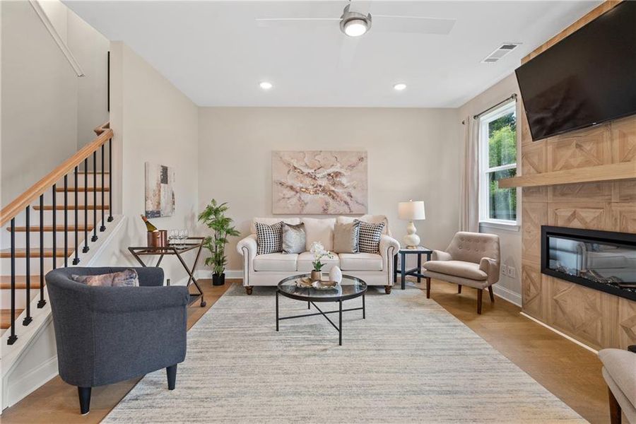 Furnished interior view inside a new home in Hickory Heights, Acworth (Image 8).