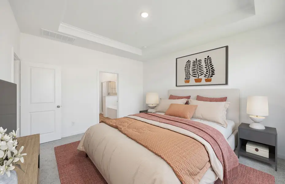 Furnished interior view inside a new home in Ryehill, Sugar Land (Image 6).