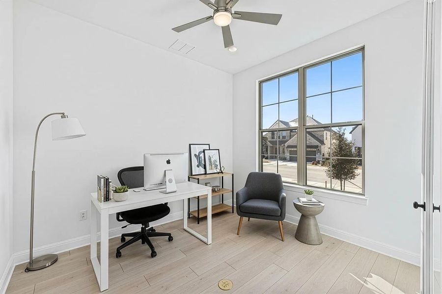 Furnished interior view inside a new home in Parmer Ranch 60, Georgetown (Image 7).