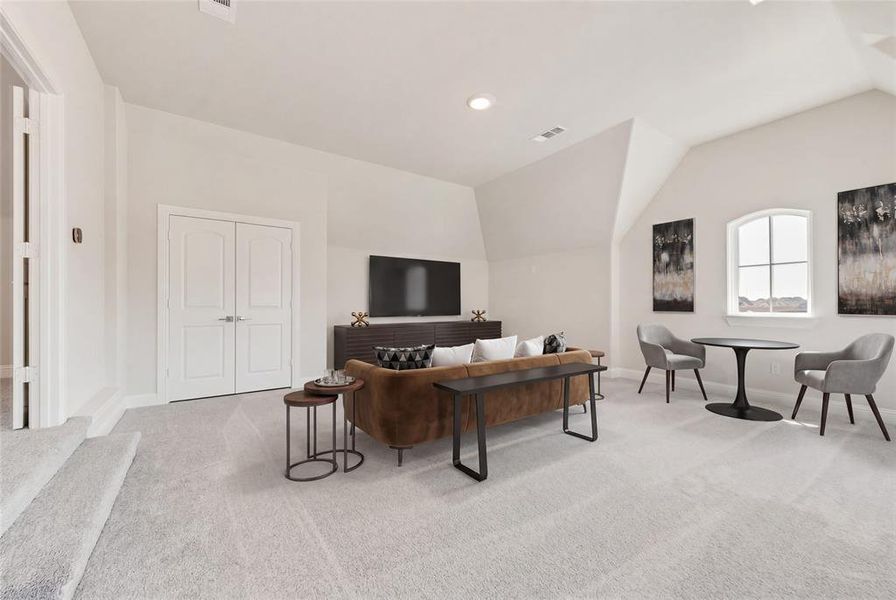 Furnished interior view inside a new home in South Pointe, Mansfield (Image 9). Furnished interior view inside a new home in South Pointe, Mansfield (Image 9).