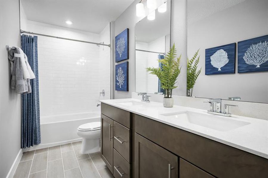 Representative furnished interior of a home built from the Laguna by Ryan Homes in Cedar Landings, Leesburg (Image 19).