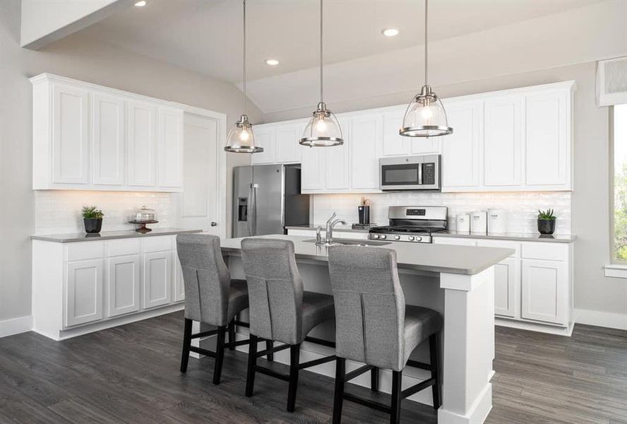 Furnished interior view inside a new home in Discovery Collection at View at the Reserve, Mansfield (Image 21). Furnished interior view inside a new home in Discovery Collection at View at the Reserve, Mansfield (Image 21).